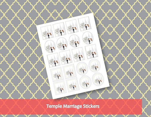 Temple Marriage Stickers