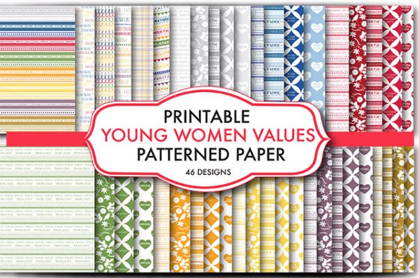 Young Women Values Patterned Paper