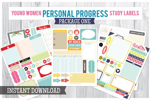 Personal Progress Study Labels Package 1