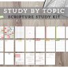 Study by Chapter and Topic Scripture Study COMBO Package