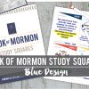 Book of Mormon Study Squares: Blue Design