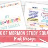Book of Mormon Study Squares: Pink Design