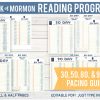 Book of Mormon Reading and Rewards program