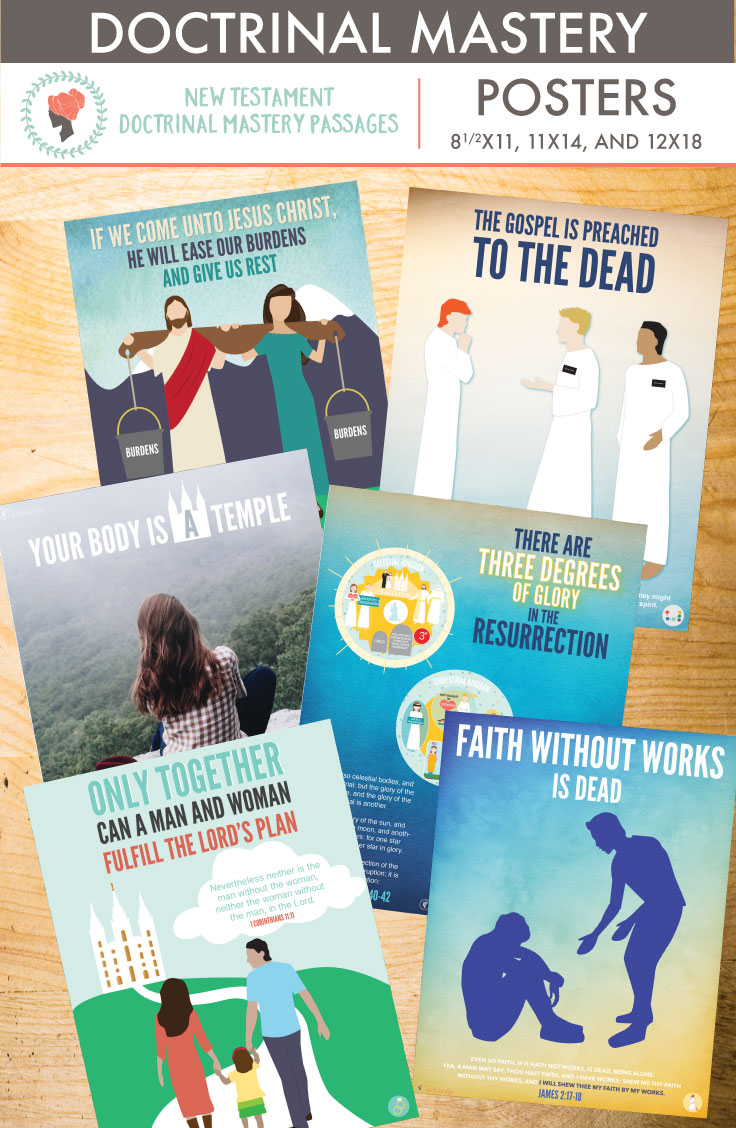 New Testament Doctrinal Mastery Passages Posters, Flash Cards...