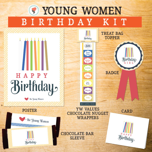 Birthday Kit - Young Women (PDF Download) - The Red Headed Hostess