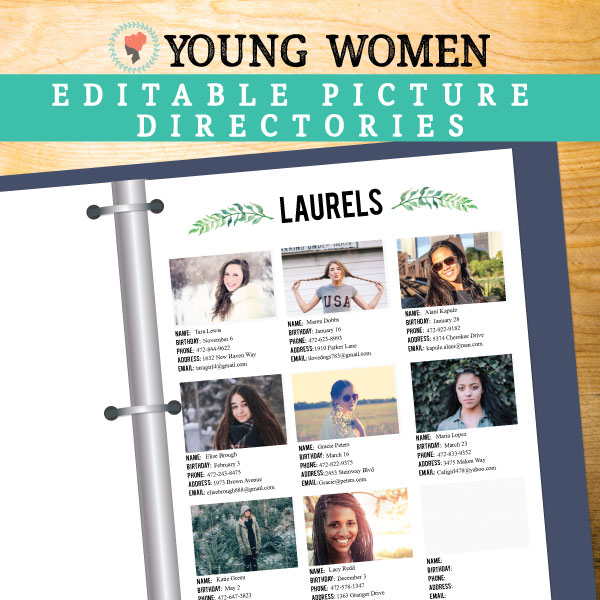 Young Women Picture Directories - Editable - The Red Headed Hostess