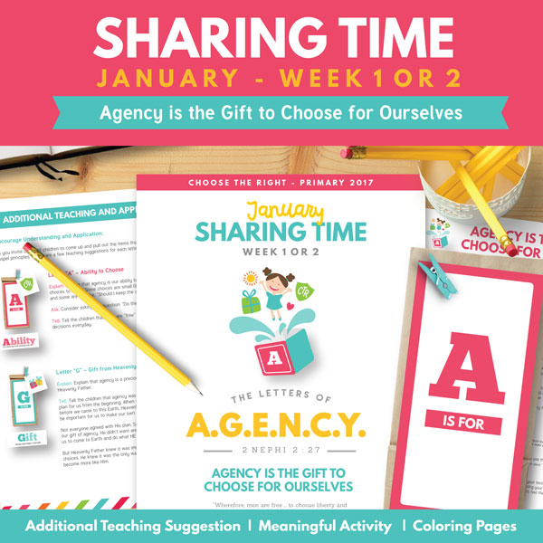 Agency Is The Gift To Choose For Ourselves Lesson 2 The Red Headed Hostess