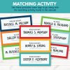 LDS Prophets and Apostles Matching Game Printables- Sharing Time March Week 2