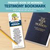 Primary Book of Mormon Bookmark - Perfect for Primary 3 (Lesson 15)