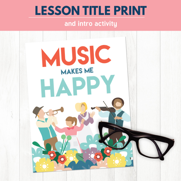 Primary 1 Lesson 39 Music Makes Me Happy The Red Headed Hostess