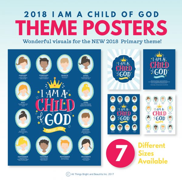 18 Lds Primary Theme Kit I Am A Child Of God The Red Headed Hostess