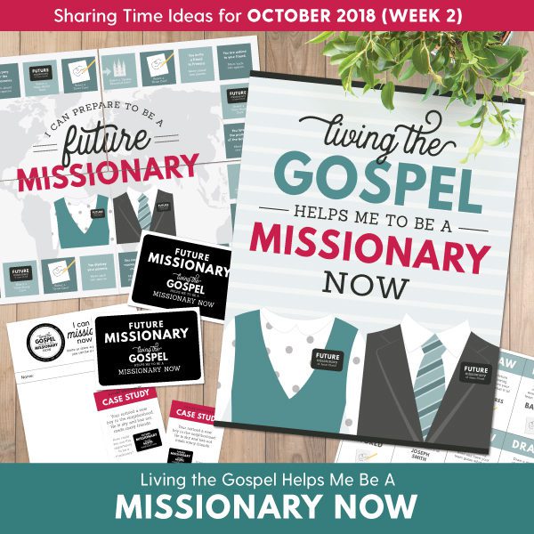 2018 primary sharing time october week 2 living the gospel helps me to be a missionary now the red headed hostess
