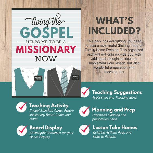 2018 primary sharing time october week 2 living the gospel helps me to be a missionary now the red headed hostess
