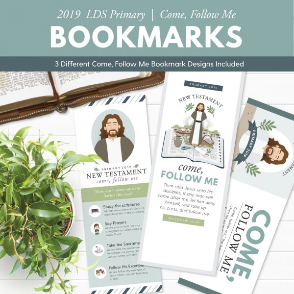 2019 LDS Primary Follow Me New Testament) Bookmarks The Red