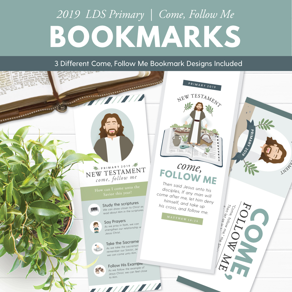 2019 Lds Primary Come Follow Me New Testament Bookmarks The Red