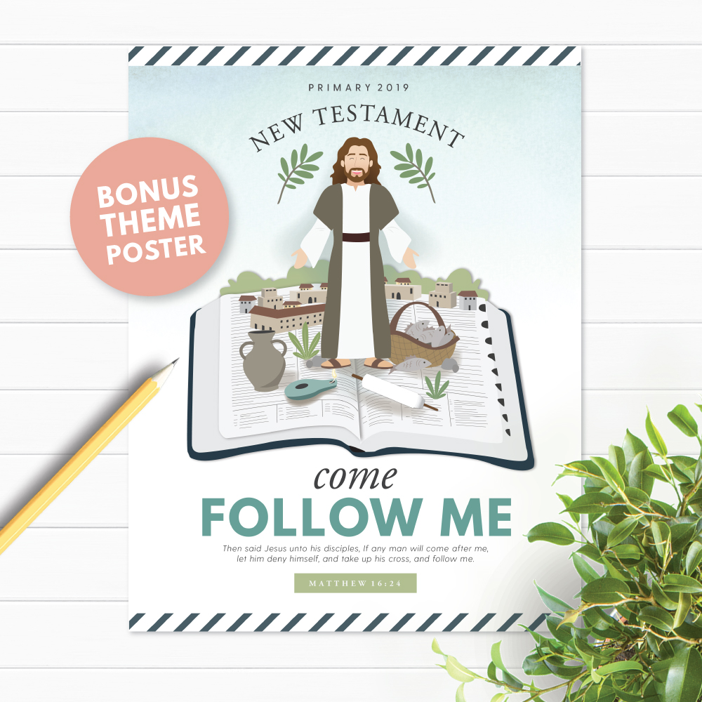 2019 LDS Primary Follow Me New Testament) Monthly Posters The