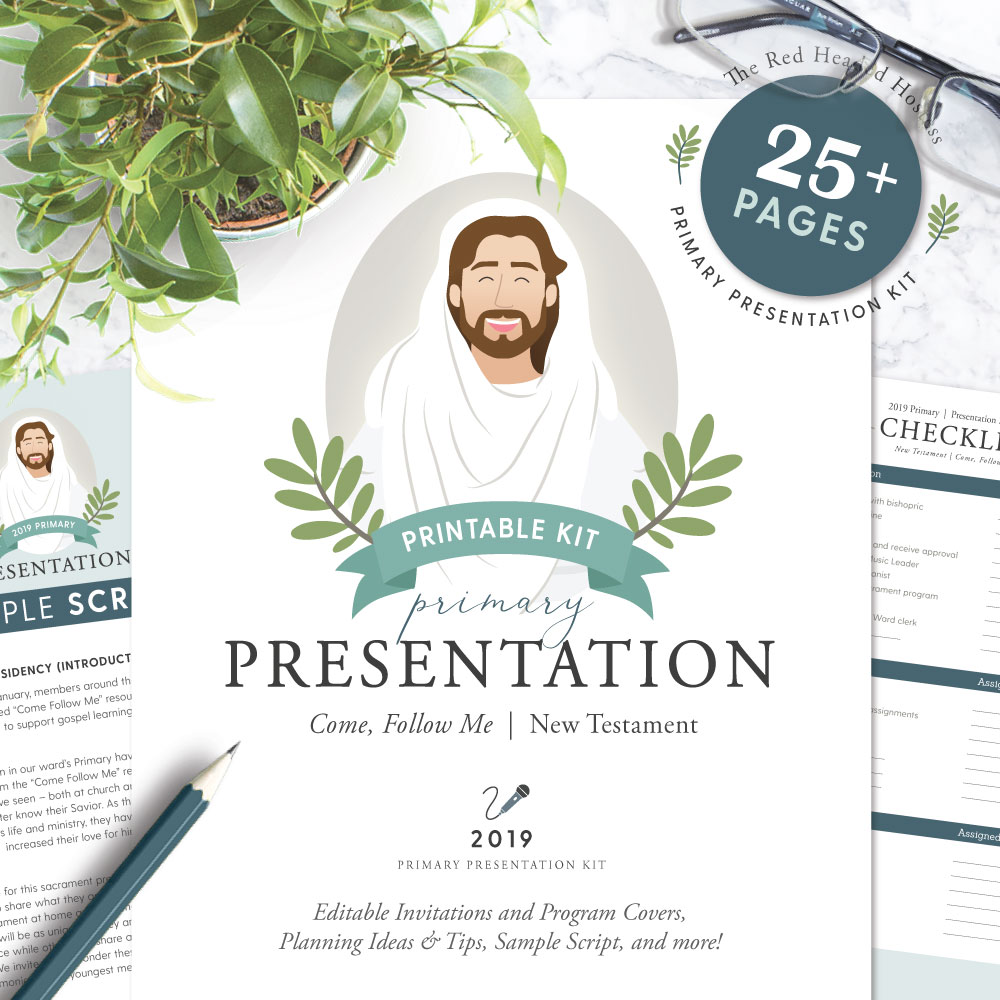 2019 LDS Primary Presentation Kit - The Red Headed Hostess