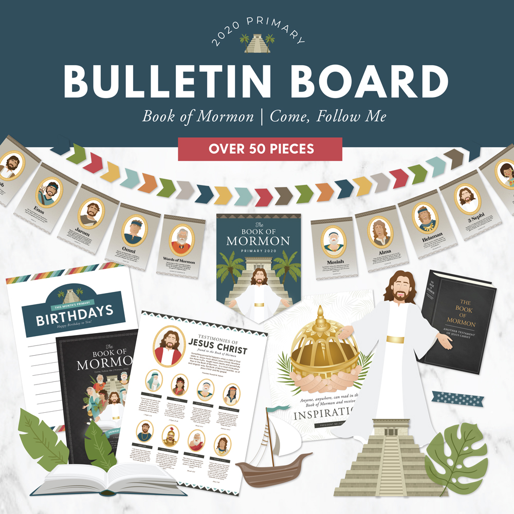 2020 Primary Book of Mormon Bulletin Board Kit The Red Headed Hostess