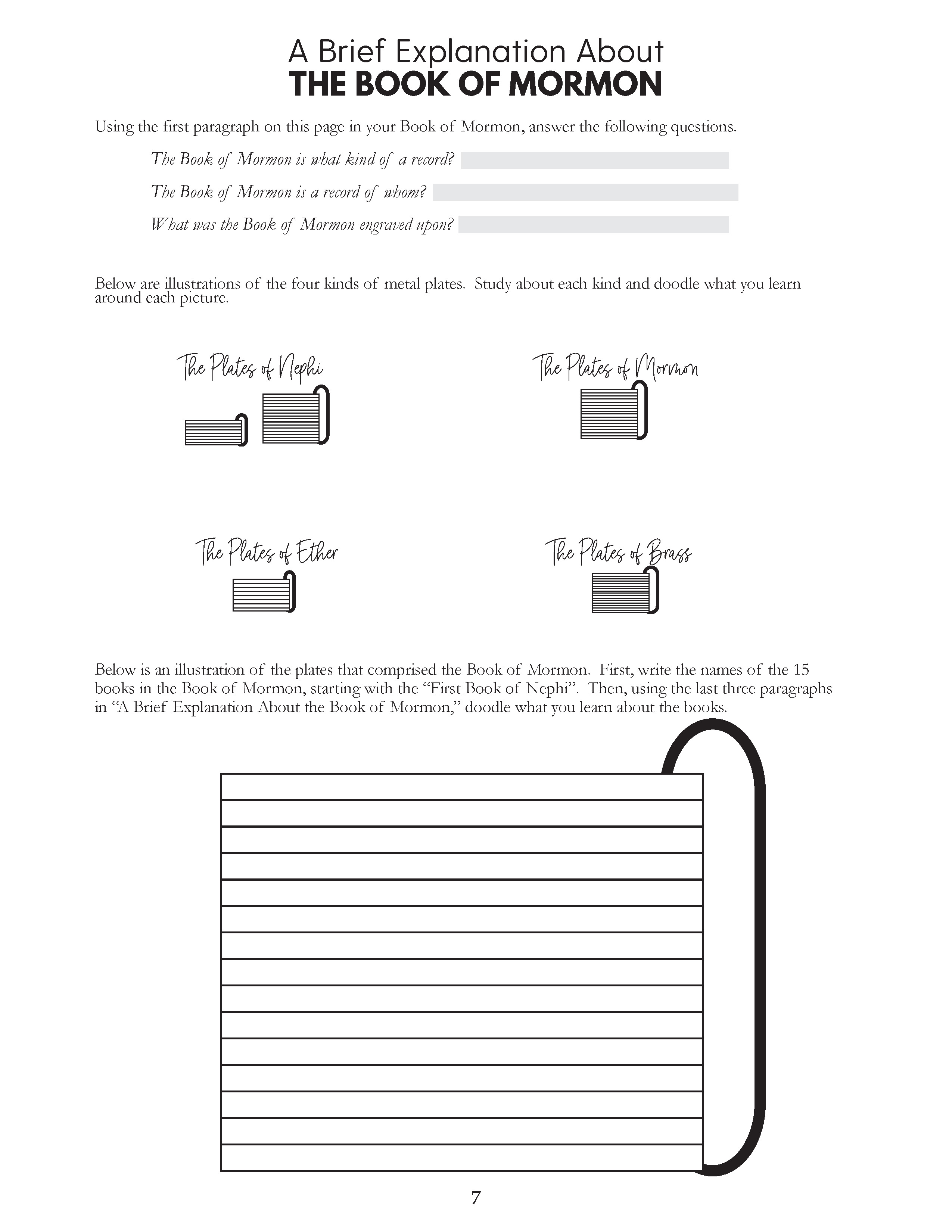 Book of Mormon Study Guide Diagrams, Doodles, and Insights