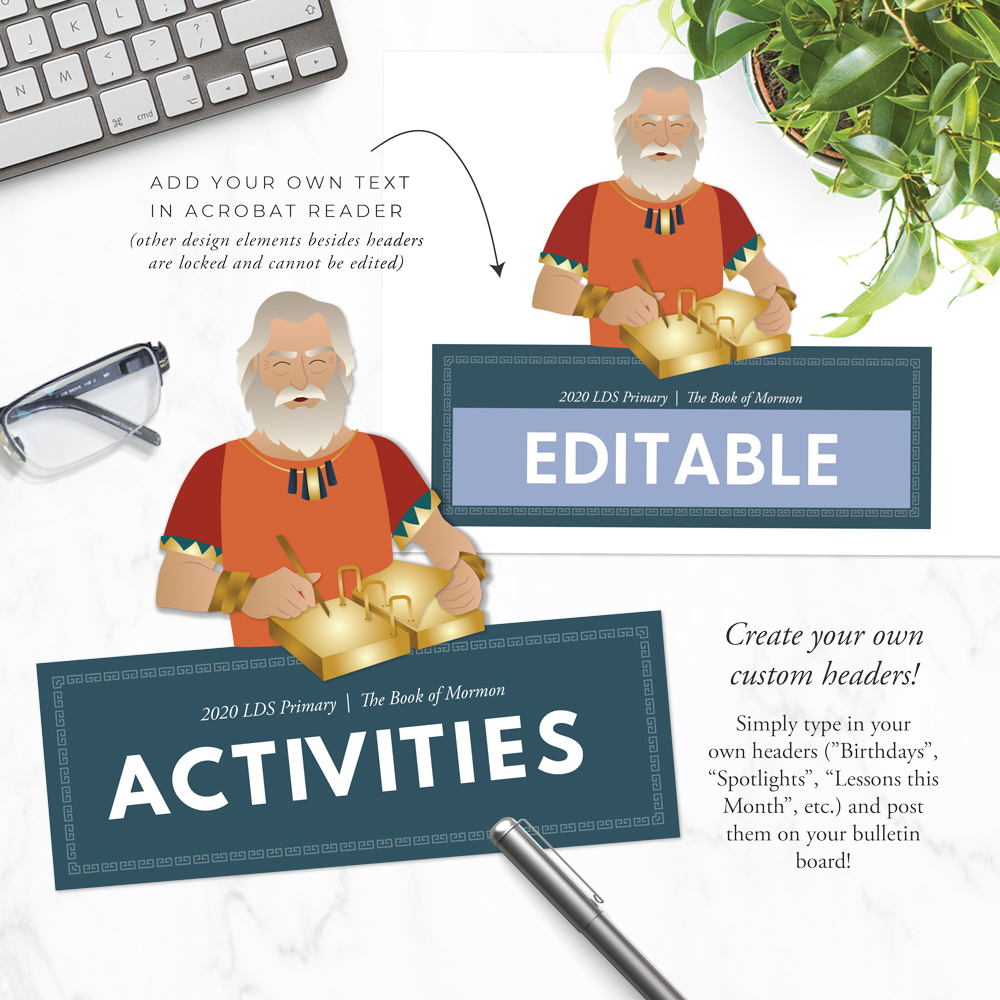 2020 Primary Book of Mormon Bulletin Board Kit The Red Headed Hostess