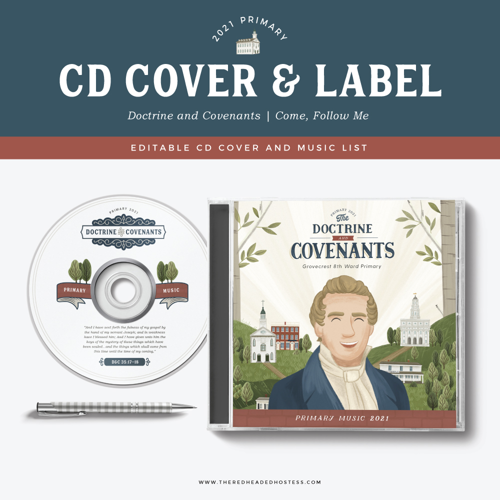 21 Primary Doctrine And Covenants Cd Label And Cover The Red Headed Hostess
