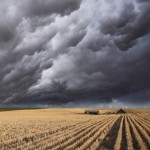 The thundercloud on fields of Montana