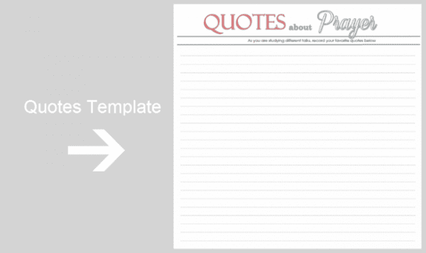 Prayer Study Packet
