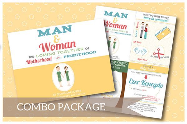 COMBO: Man and Woman: the coming together of Motherhood and Priesthood FLIPBOOK/Teacher version