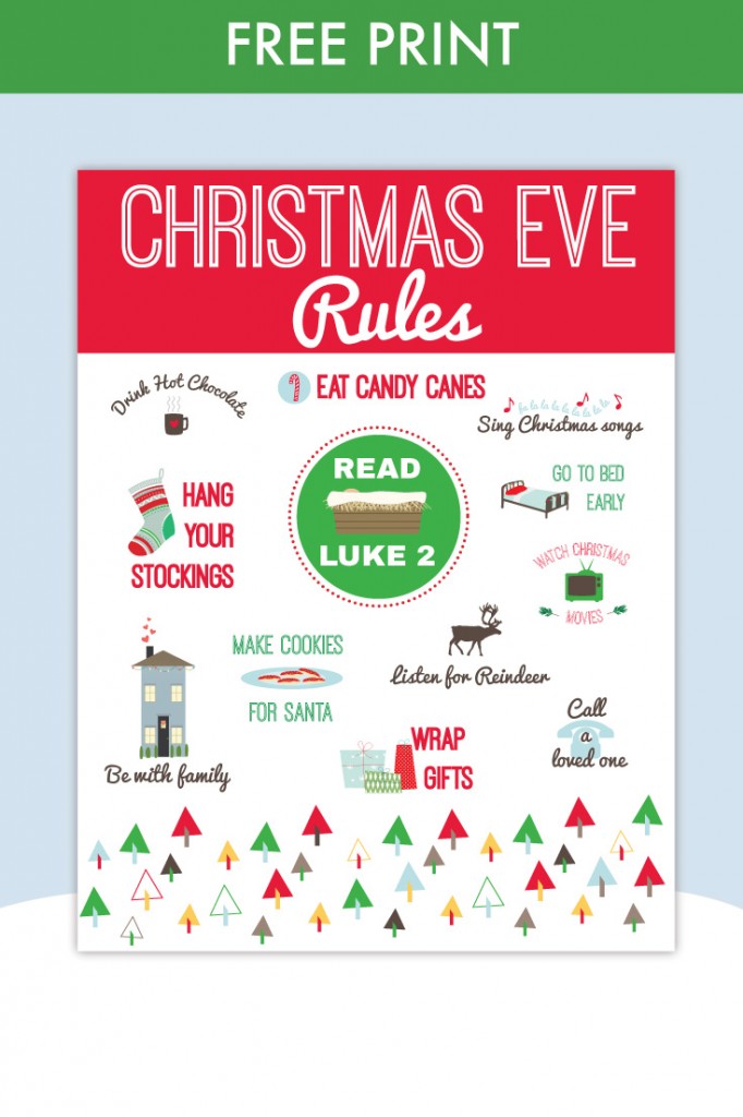 free quot christmas eve rules quot print the red headed hostess free quot christmas eve rules quot print the red headed hostess