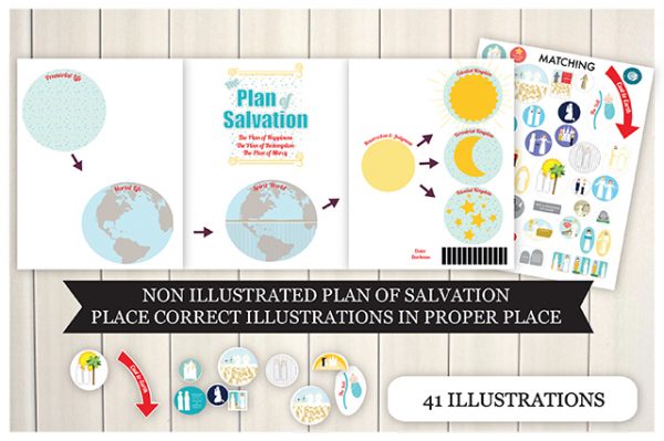 COMBO - Plan of Salvation illustrated: Display size and Individual size