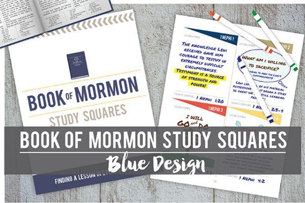 Book of Mormon Study Squares: Blue Design