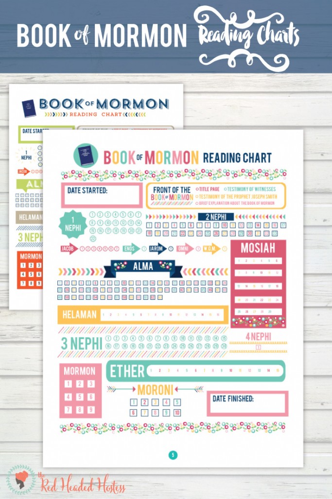 Book Of Mormon Reading Chart Seminary