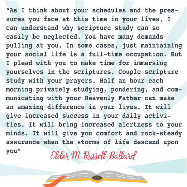 Why is it important to study the scriptures? May YW lesson