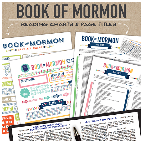Book Of Mormon Reading Chart Flower