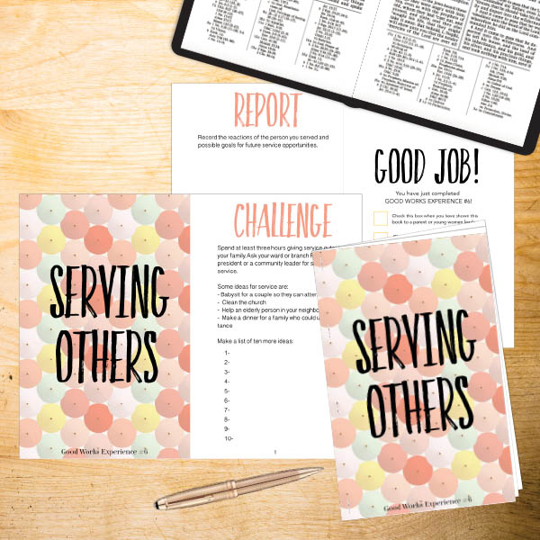 personal progress booklets good works all 7 experiences and good works project ideas