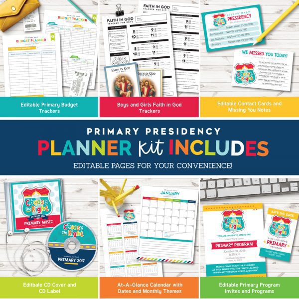 2017 LDS Primary Presidency Planner 1