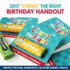 2017 Primary Birthday Chews The Right Handout