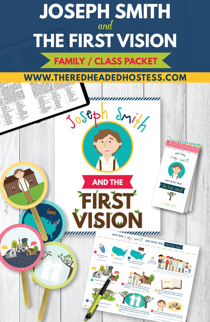Primary 5 lesson 1: Joseph Smith and the First Vision. Amazing printable lesson helps!! The timeline is such a great learning tool.