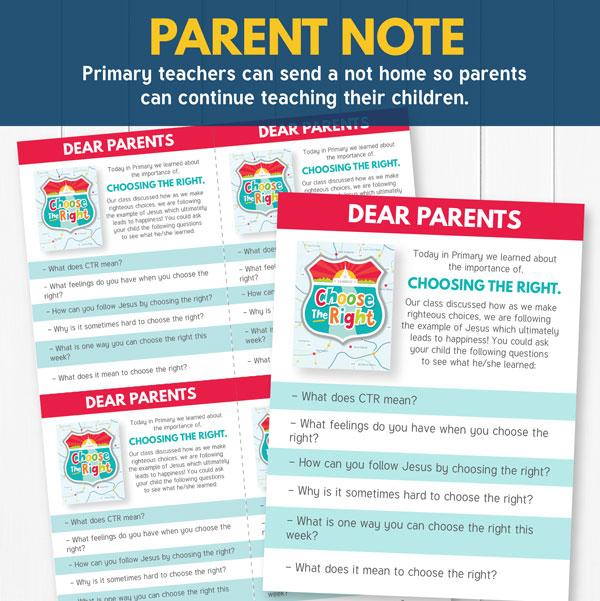 Primary Choose the Right Parent Note