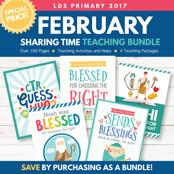 February 2017 Sharing Time Combo Package - 4 Awesome Lesson Kits!