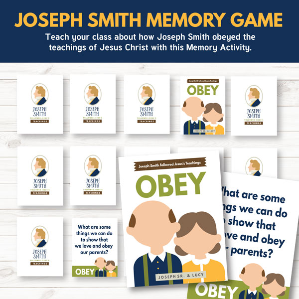 Primary 3 Lesson 4 - Joseph Smith's Childhood Memory Game