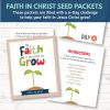 Primary 3 Lesson 7 - Faith in Christ Seed Packets