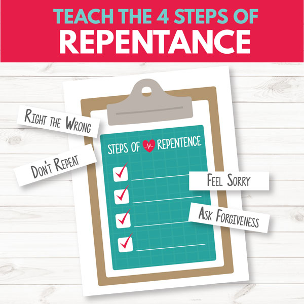 Great ways to teach the steps of repentance - Primary 3 Lesson 10