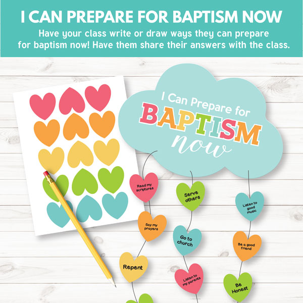 Preparing for Baptism Activity - Primary 3 Lesson 10
