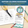 Baptism Coloring Bookmark - Primary 3 Lesson 13