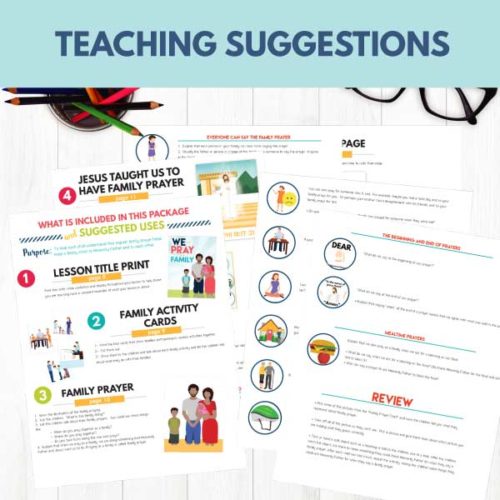 Primary 1 Lesson 27 We Can Pray As a Family The Red Headed Hostess