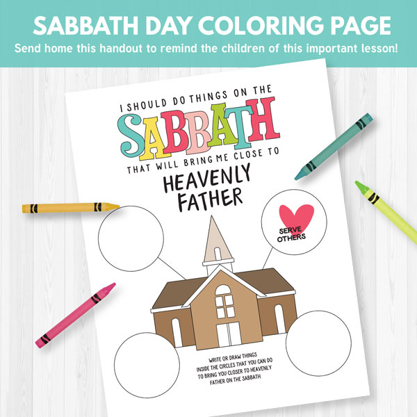 sabbath day coloring pages - photo #34