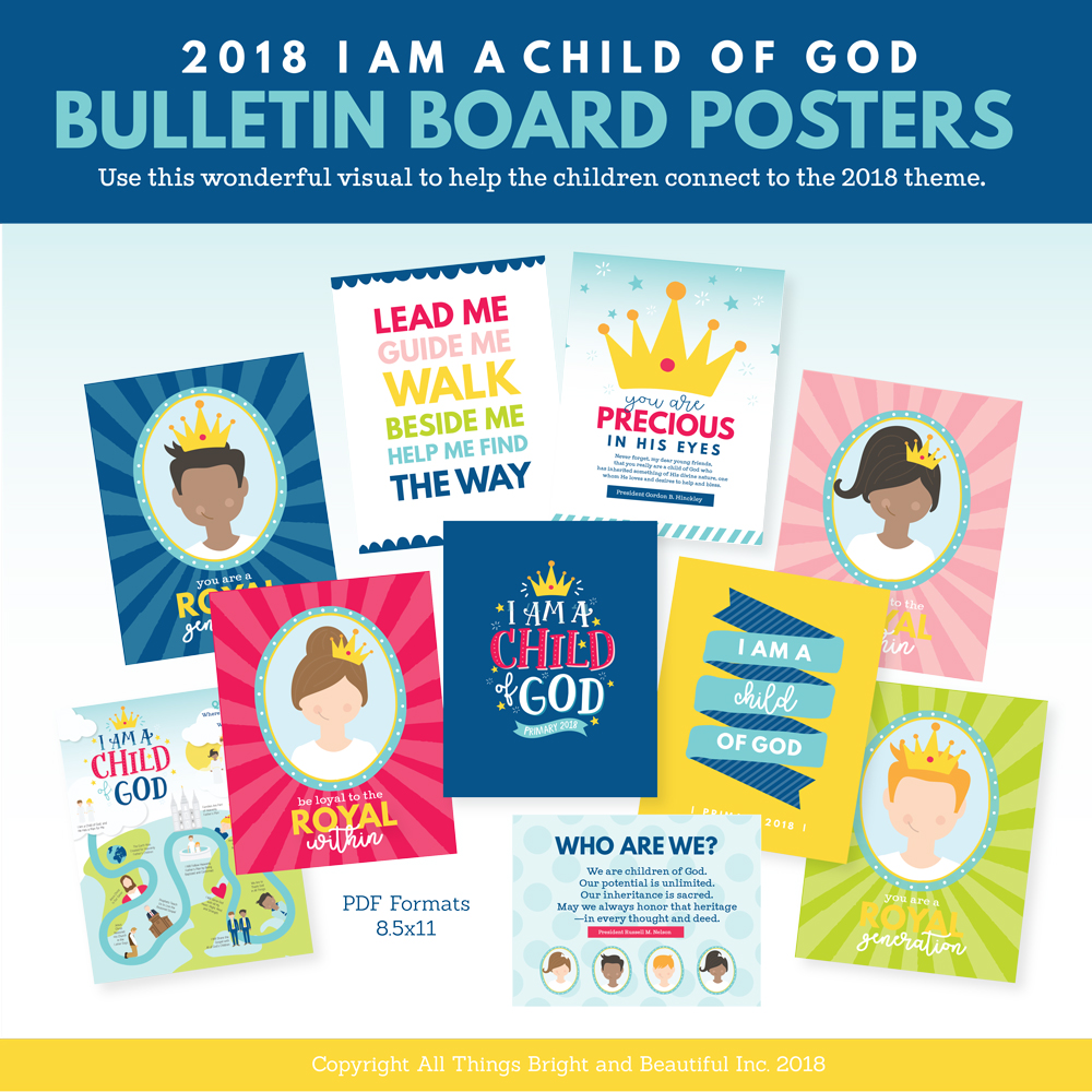 2018 Lds Primary Theme Bulletin Board I Am A Child Of God