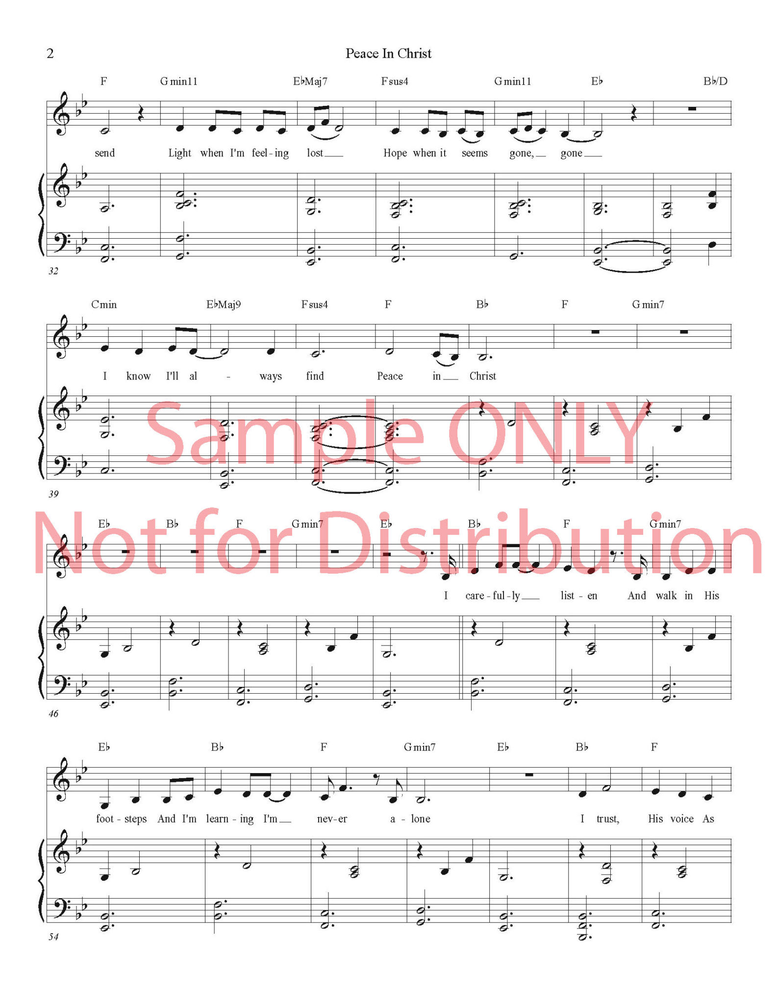 peace in christ sheet music written by hilary weeks pdf piano sheet music christian songs