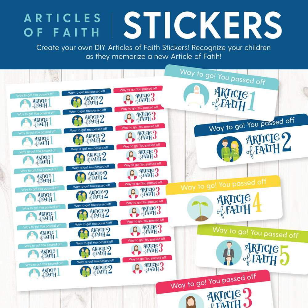 Articles Of Faith Memorization Chart